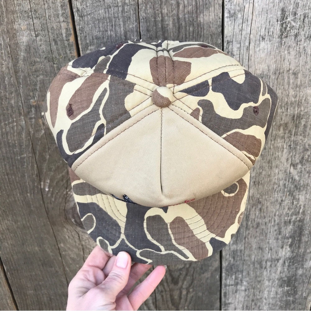 SOLD! Vintage 1989 Ducks Unlimited Adak AK Duck Camo Padded Snapback Trucker Hat - Picture 9 of 9